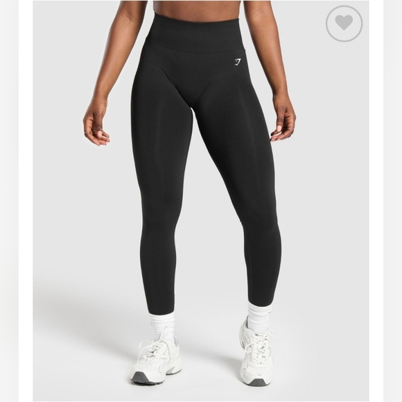 Gymshark women's black seamless high waisted leggings small - Picture 1 of 7